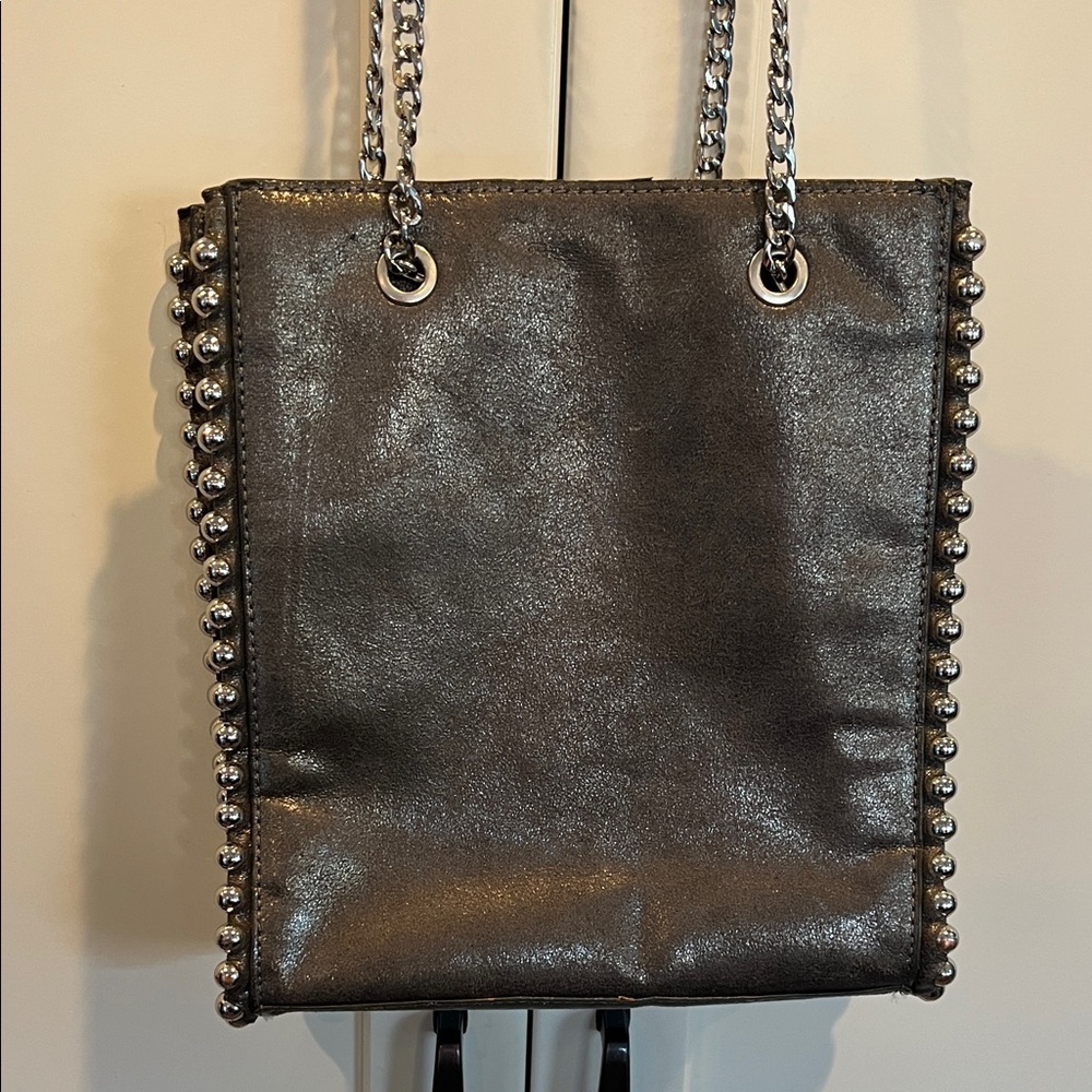 ZARA Gunmetal Mini Tote Bag